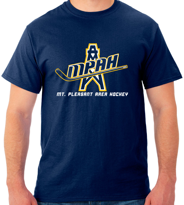 Mt. Pleasant Area Hockey - Adult T-Shirt - Jerzees Dri-Power
