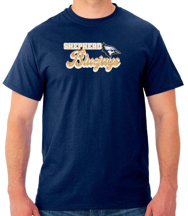 Shepherd Football Spirit Gear - 2023 - Adult Unisex Tee - Jerzees Dri-Power Unisex T-Shirt - 5.4oz