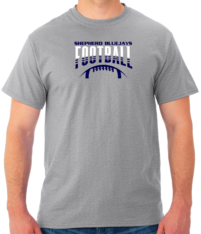 Shepherd Football Gear - 2023 -  Youth Unisex Tee - Jerzees Dri-Power Youth Unisex T-Shirt - 5.4oz