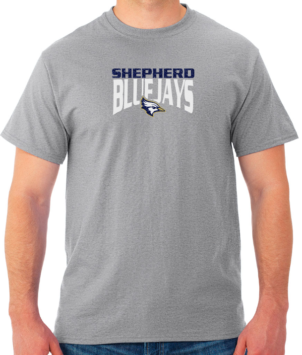 Shepherd Football Spirit Gear - 2023 - Youth Unisex Tee - Jerzees Dri-Power Youth Unisex T-Shirt - 5.4oz