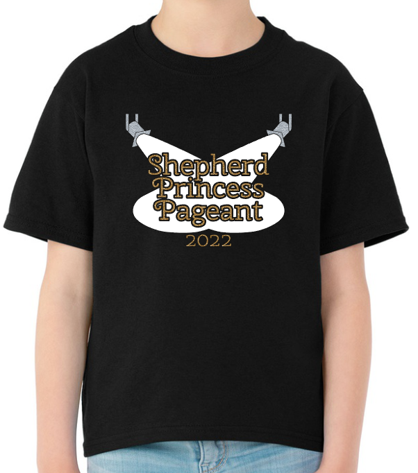 Shepherd Princess Pageant 2022 - Heat Transfer Vinyl - Youth T-Shirt - Jerzees Dri-Power
