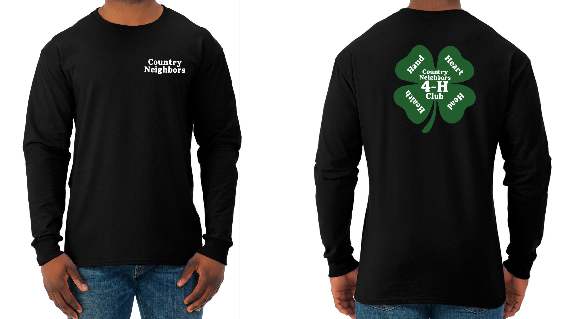 Country Neighbors 4H Club - JERZEES® DRI-POWER® Unisex Long Sleeve T-Shirt - 5.4oz