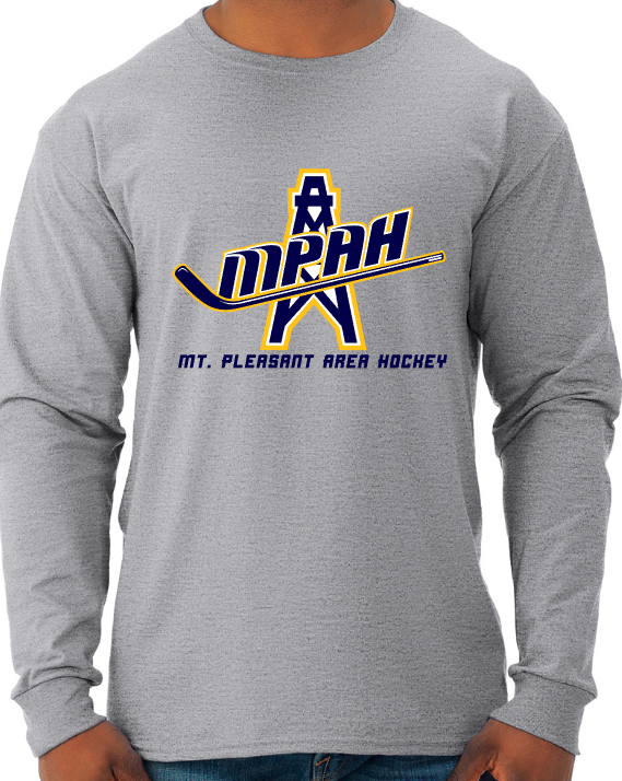 Mt. Pleasant Area Hockey - Youth Long-Sleeve T-Shirt - Jerzees Dri-Power