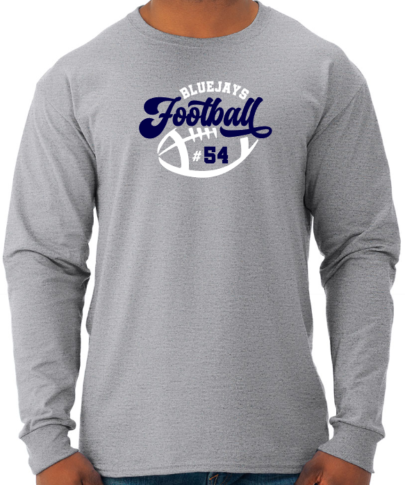 Shepherd Football Gear - 2023 -  Adult Unisex Long Sleeve Tee - Jerzees Dri-Power Unisex Long Sleeve T-Shirt - 5.4oz