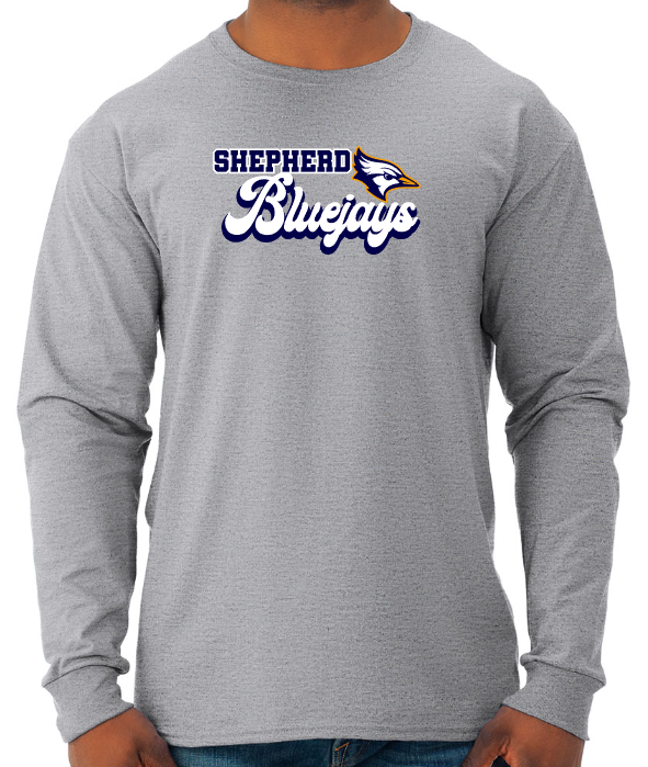 Shepherd Football Spirit Gear - 2023 - Youth Long Sleeve Tee - Jerzees Dri-Power Youth Long Sleeve T-Shirt - 5.4oz