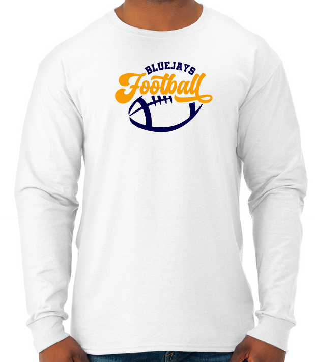 Shepherd Football Gear - 2023 -  Adult Unisex Long Sleeve Tee - Jerzees Dri-Power Unisex Long Sleeve T-Shirt - 5.4oz