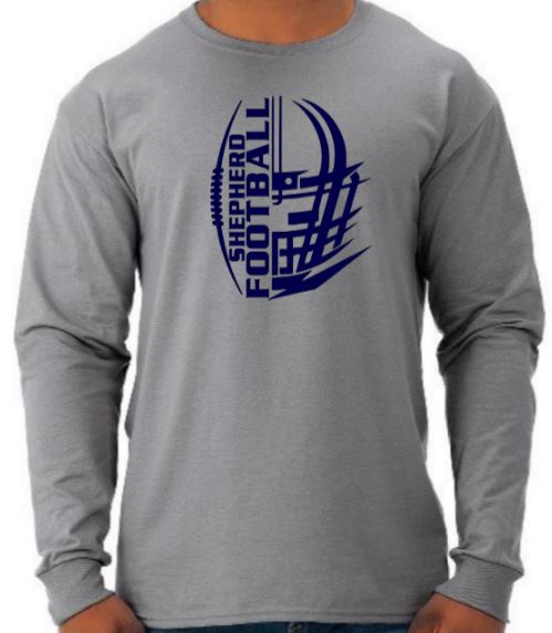 Shepherd Football - 2019 - Adult Long-Sleeve T-Shirt - Jerzees Dri-Power