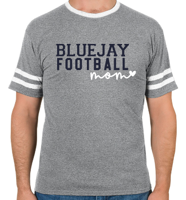 Shepherd Football Gear - 2022  Adult Varsity T-Shirt - Jerzees Tri-Blend Varsity Ringer T-Shirt - 4.5oz