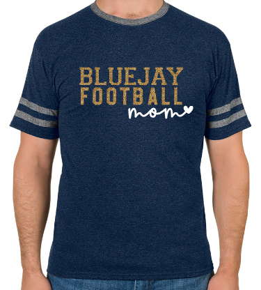 Shepherd Football Gear - 2022  Adult Varsity T-Shirt - Jerzees Tri-Blend Varsity Ringer T-Shirt - 4.5oz
