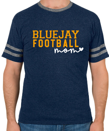 Shepherd Football Gear - 2022  Adult Varsity T-Shirt - Jerzees Tri-Blend Varsity Ringer T-Shirt - 4.5oz