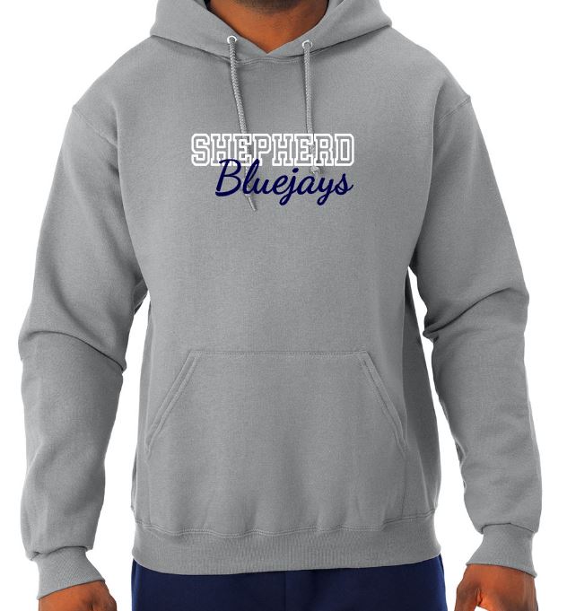 Shepherd Football Spirit Gear - 2021 - Adult Hooded Sweatshirt - Jerzees NuBlend