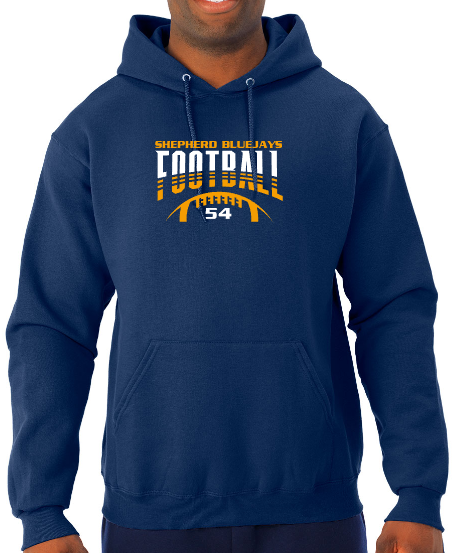 Shepherd Football Gear - 2023 -  Toddler Hooded Sweatshirt - Rabbit Skins Toddler Fleece Hooded Sweatshirt - 7.5oz