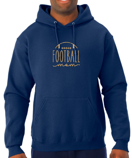 Shepherd Football Mom Gear - 2023 -  Adult Unisex Hooded Sweatshirt - Jerzees NuBlend Unisex Hooded Sweatshirt - 8oz