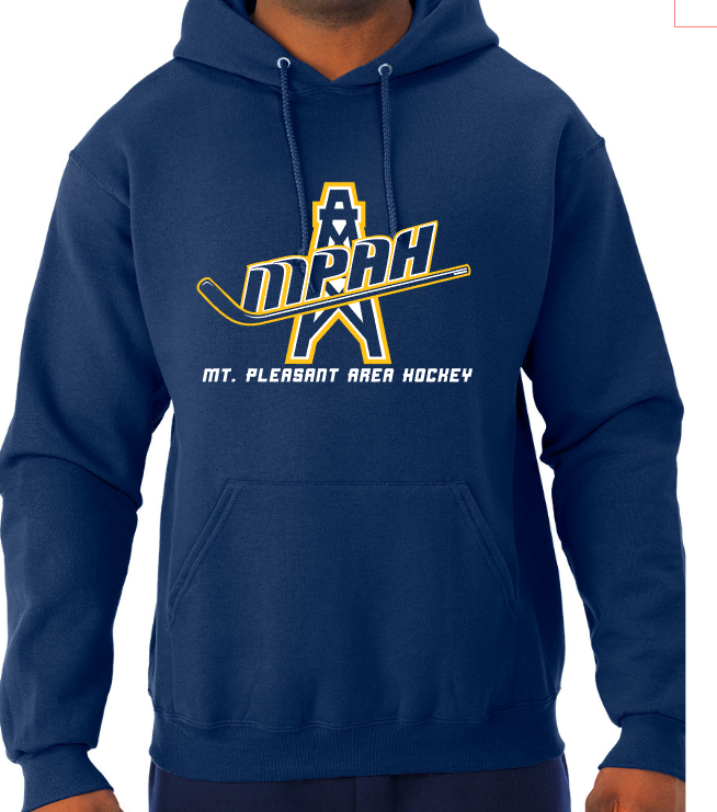 Mt. Pleasant Area Hockey - Adult Hooded Sweatshirt - Jerzees NuBlend
