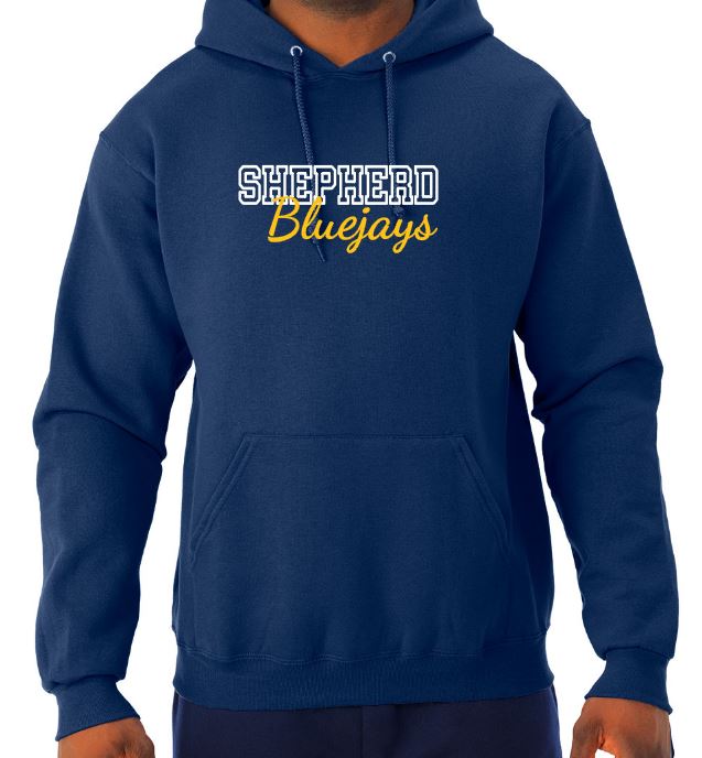 Shepherd Football Spirit Gear - 2021 - Adult Hooded Sweatshirt - Jerzees NuBlend