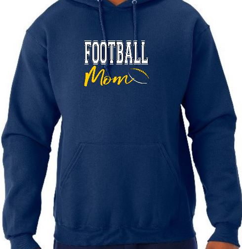 Shepherd Bluejay Football Gear - 2018 - Adult Hooded Sweatshirt - Jerzees NuBlend