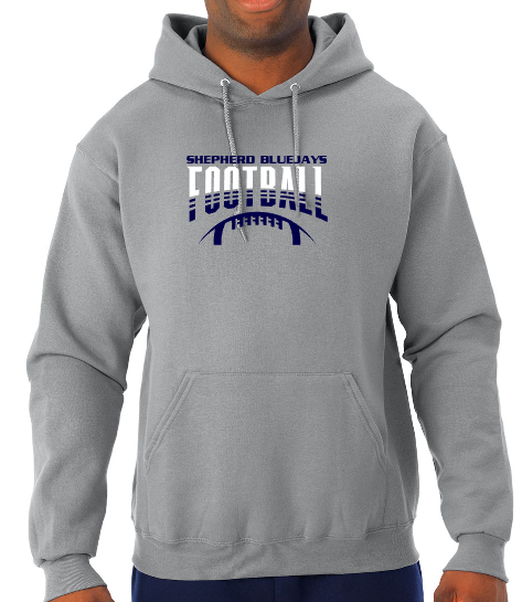 Shepherd Football Gear - 2023 -  Youth Hooded Sweatshirt - Jerzees NuBlend Youth Hooded Sweatshirt - 8oz