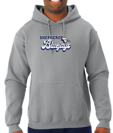 Shepherd Football Spirit Gear - 2023 - Youth Hooded Sweatshirt - Jerzees NuBlend Youth Hooded Sweatshirt - 8oz