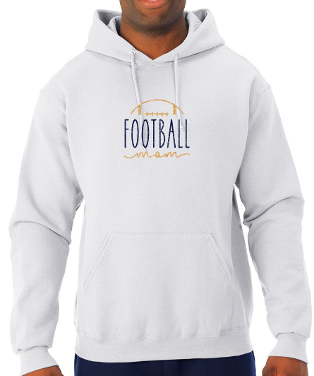 Shepherd Football Mom Gear - 2023 -  Adult Unisex Hooded Sweatshirt - Jerzees NuBlend Unisex Hooded Sweatshirt - 8oz