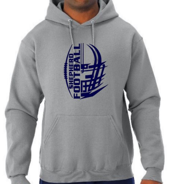 Shepherd Football - 2019 - Adult Hooded Sweatshirt - Jerzees NuBlend
