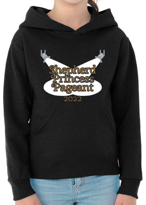 Shepherd Princess Pageant 2022 - Heat Transfer Vinyl - Youth Hooded Sweatshirt - Jerzees NuBlend