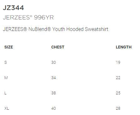 Shepherd Spirit Gear - 2019 - Youth Hooded Sweatshirt - Jerzees NuBlend