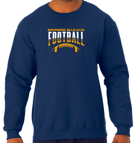 Shepherd Football Gear - 2023 -  Youth Sweatshirt - Jerzees NuBlend Youth Sweatshirt - 8oz