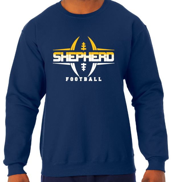 Shepherd Football Swag - 2021 - Youth Crew Sweatshirt - Jerzees NuBlend