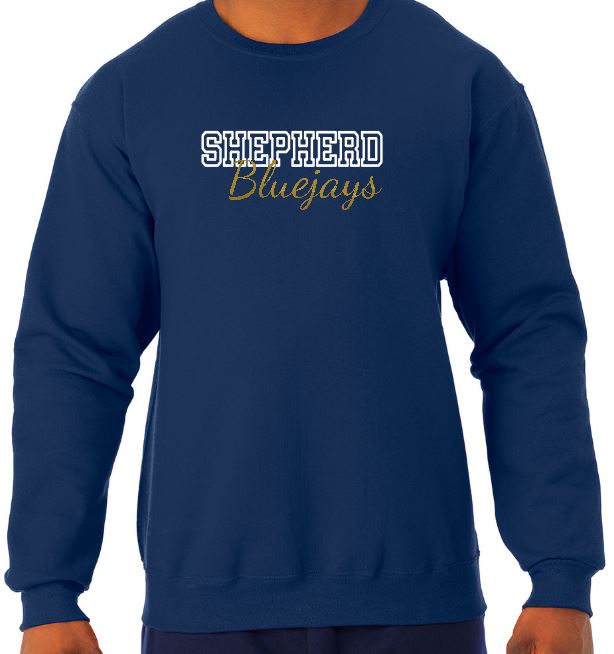 Shepherd Football Spirit Gear - 2021 - Adult Crew Neck Sweatshirt - Jerzees NuBlend