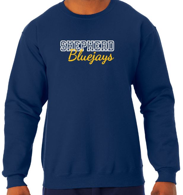 Shepherd Football Spirit Gear - 2021 - Adult Crew Neck Sweatshirt - Jerzees NuBlend
