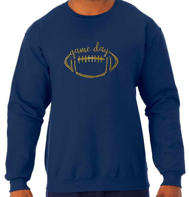 Shepherd Football Spirit Gear - 2021 - Youth Crew Neck Sweatshirt - Jerzees NuBlend