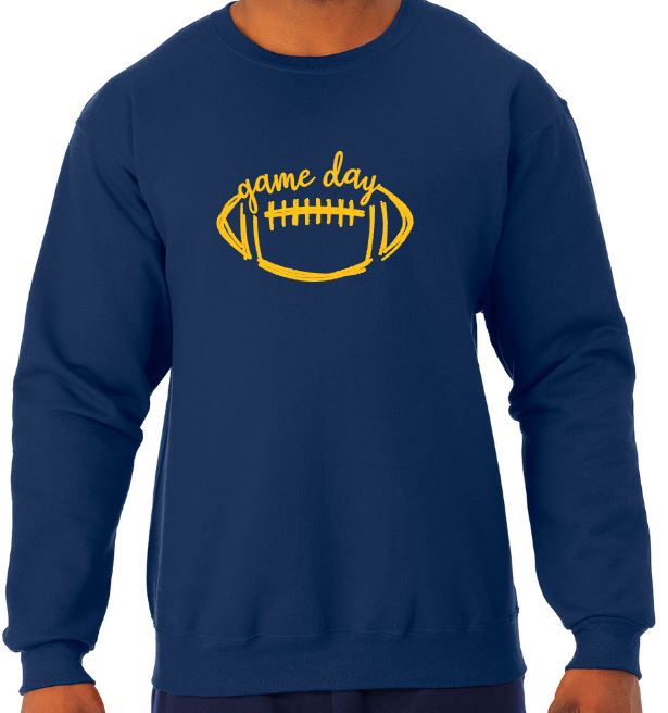 Shepherd Football Spirit Gear - 2021 - Youth Crew Neck Sweatshirt - Jerzees NuBlend