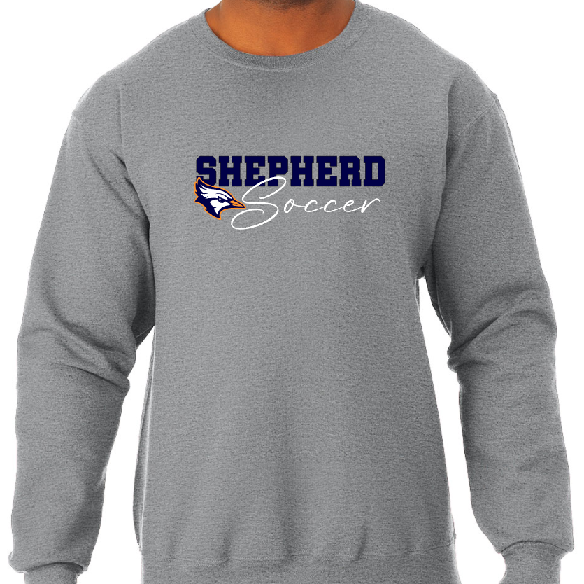 Shepherd Girls Soccer - Adult Crew Sweatshirt - Jerzees NuBlend