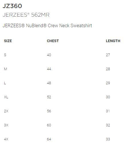 Shepherd Girls Soccer - Adult Crew Sweatshirt - Jerzees NuBlend