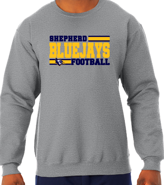 Shepherd Football - 2020 - Adult Crew Sweatshirt - Jerzees NuBlend