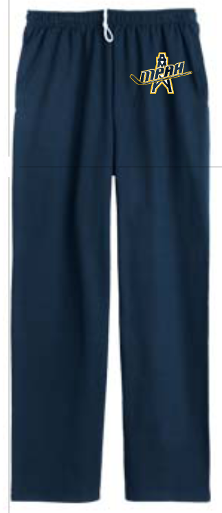 Mt. Pleasant Area Hockey - Youth Sweatpants- Jerzees NuBlend Pocketed Open-Bottom Sweatpants [EMBROIDERED DESIGN OPTION]