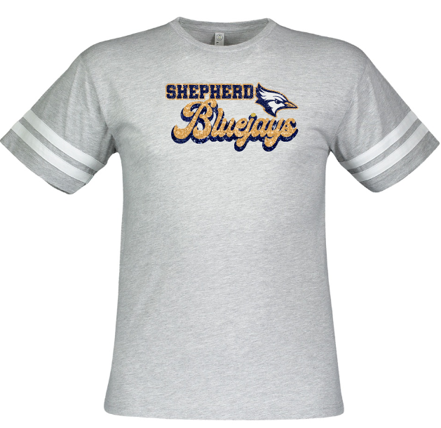 Shepherd Football Spirit Gear - 2023 - Mens Tee - LAT Apparel Men's Football Tee - 4.50z