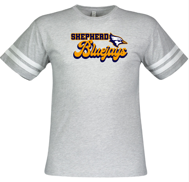 Shepherd Football Spirit Gear - 2023 - Mens Tee - LAT Apparel Men's Football Tee - 4.50z