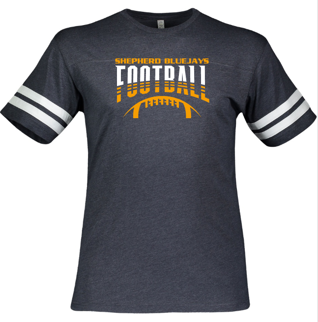 Shepherd Football Gear - 2023 -  Mens Tee - LAT Apparel Men's Football Tee - 4.50z