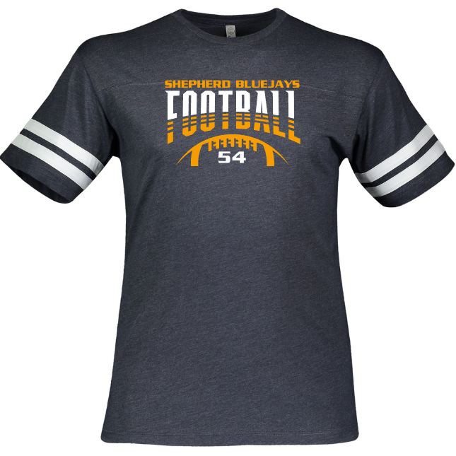Shepherd Football Gear - 2023 -  Mens Tee - LAT Apparel Men's Football Tee - 4.50z