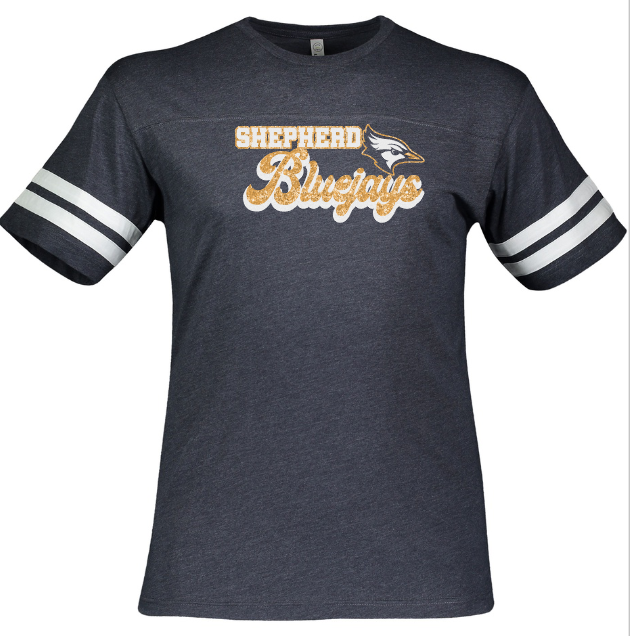 Shepherd Football Spirit Gear - 2023 - Mens Tee - LAT Apparel Men's Football Tee - 4.50z
