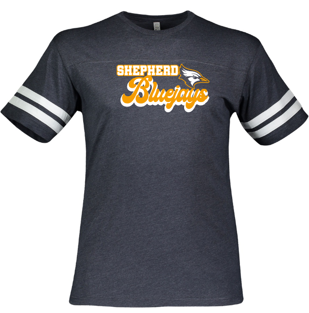 Shepherd Football Spirit Gear - 2023 - Mens Tee - LAT Apparel Men's Football Tee - 4.50z