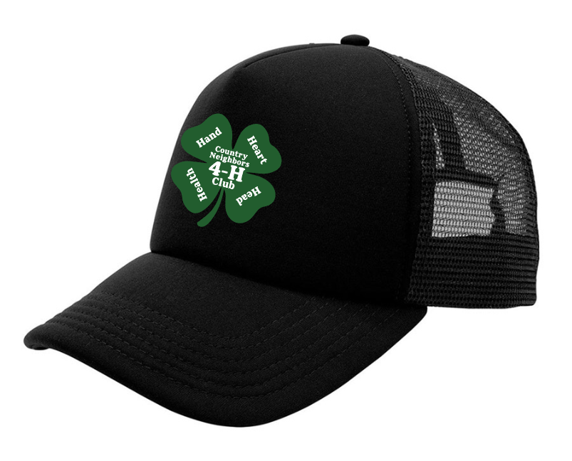 Country Neighbors 4H Club - Mega Cap Summer Trucker Cap - Foam Front - (NOT EMBROIDERED)
