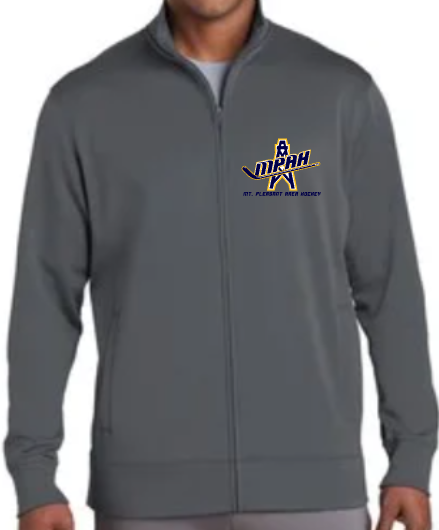 Mt. Pleasant Area Hockey - Adult Full-Zip Jacket - Sport-Tek Sport-Wick Fleece Full-Zip Jacket [EMBROIDERED]