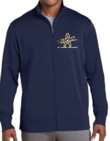 Mt. Pleasant Area Hockey - Adult Full-Zip Jacket - Sport-Tek Sport-Wick Fleece Full-Zip Jacket [EMBROIDERED]