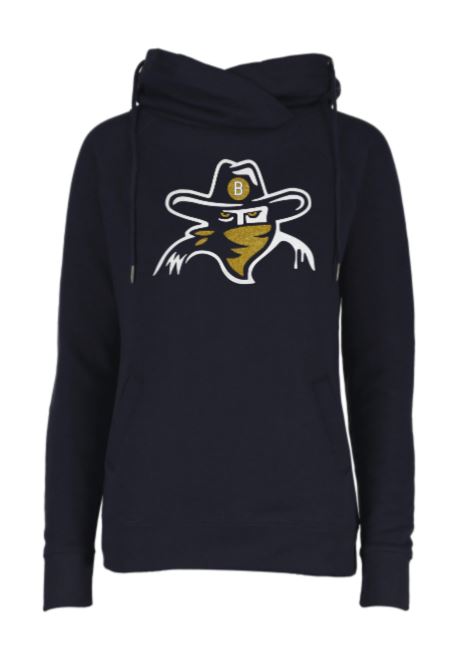 Shepherd Bandits Baseball Glitter Design - Adult Hooded Sweatshirt - Enza Funnel Neck - 9.0oz