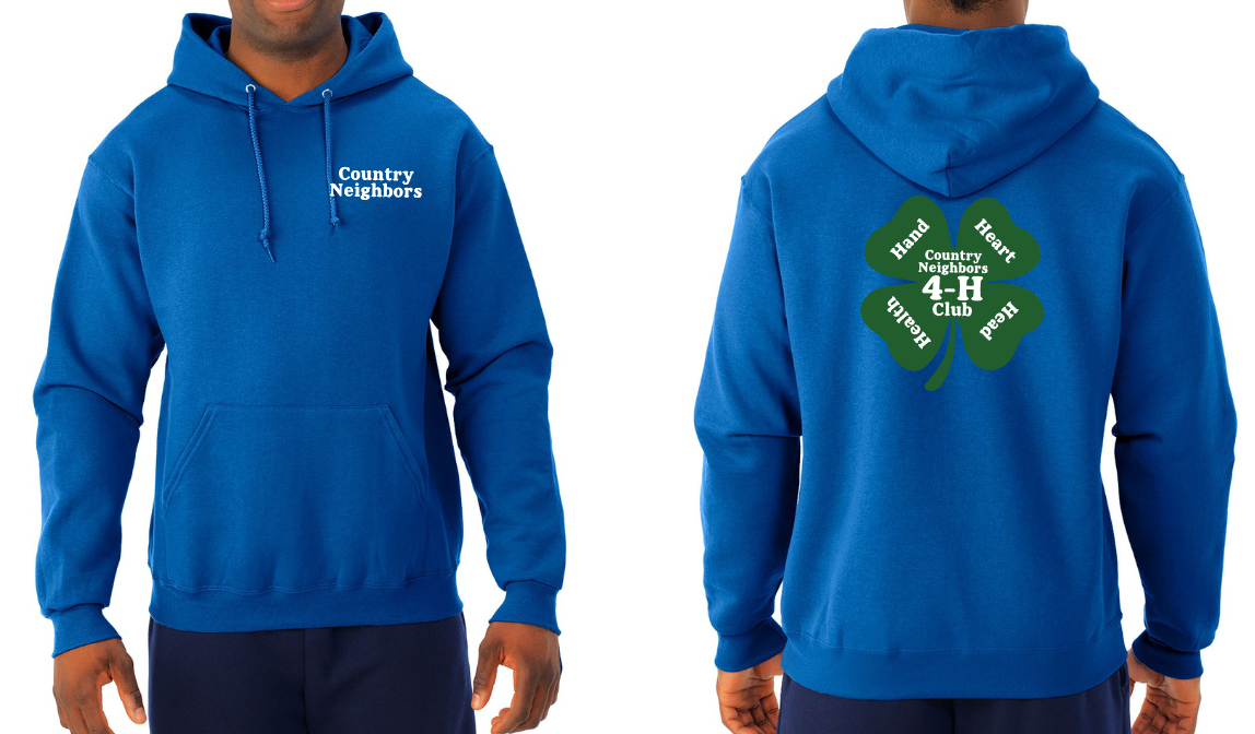Country Neighbors 4H Club - JERZEES® NuBlend® Unisex Hooded Sweatshirt - 8.0oz